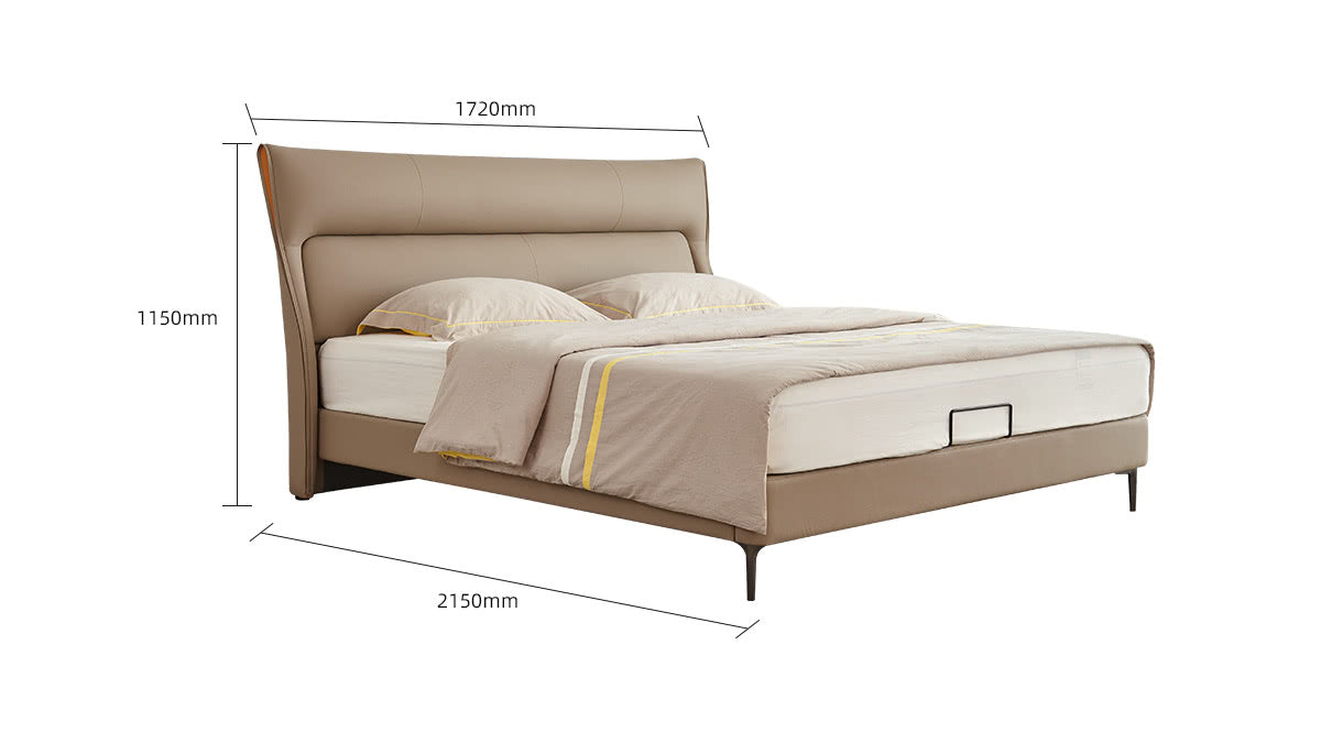 IN-Modern Simple Soft Bed Coffee