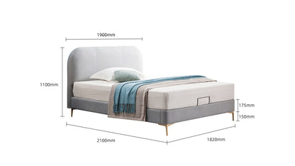 IN-Simple gray tone teen soft bed