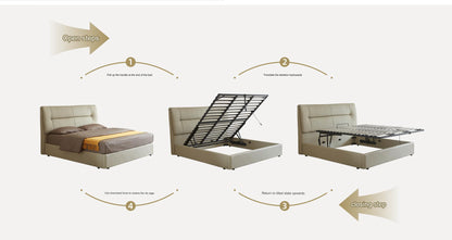 IN-Dune Translation Storage Leather Bed