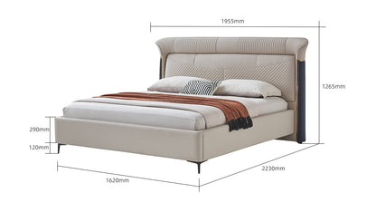 IN-Verona Light Luxury Leather Soft Bed