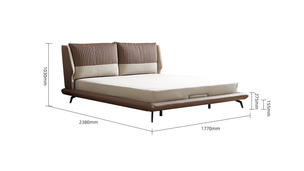 IN-Elysee light luxury woven pattern soft bed