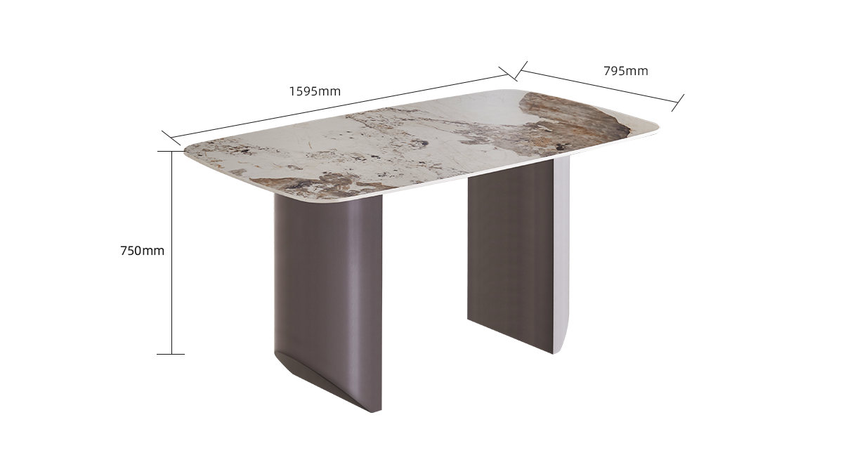 IN-Modern Viewing Dining Table and Chairs Set