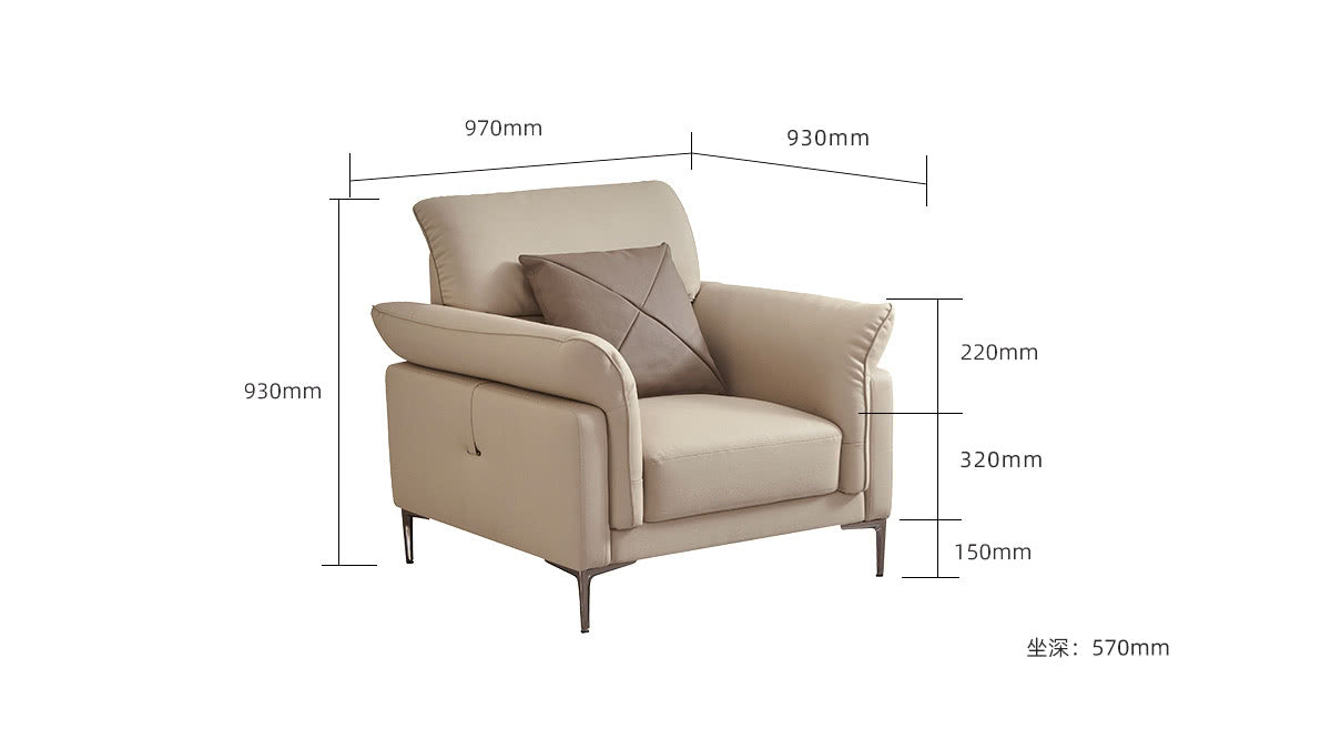 IN-Modern simple leather sofa Set