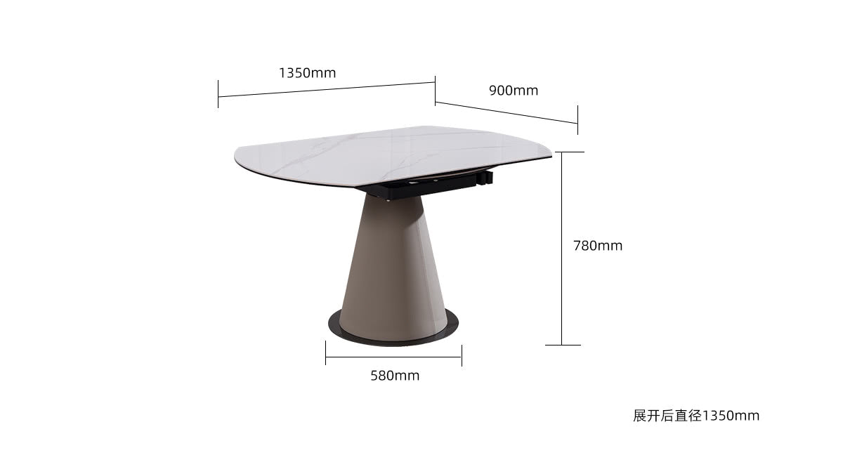 IN-Fashionable slate functional dining table and chairs set