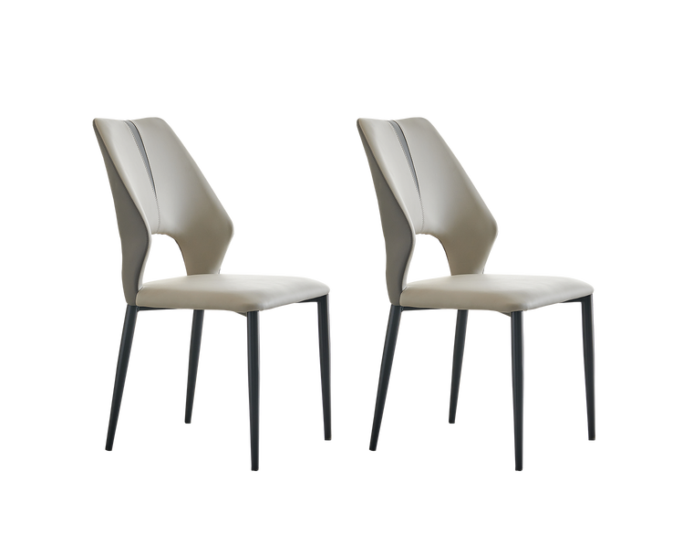 IN-Modern simple slate dining table and chair set