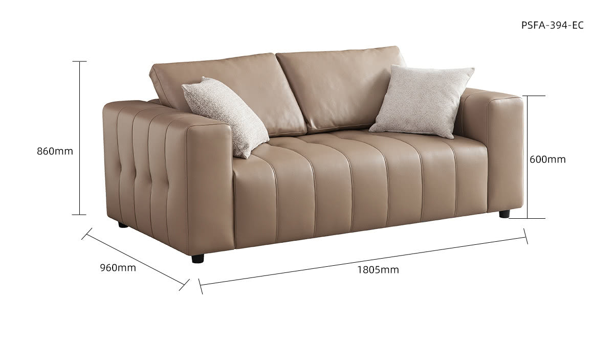 IN-Piano Key Technology Leather Sofa 2 seater