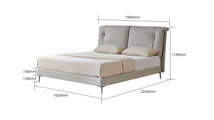 IN-Wilderness Series Modern Minimalist Leather Soft Bed