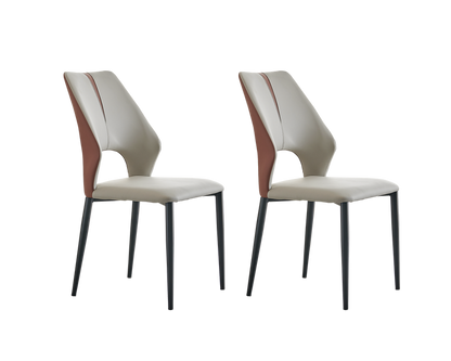 IN-Modern simple slate dining table and chair set
