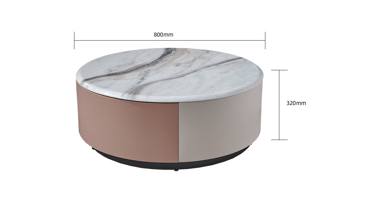 IN-Sand Dune Light Luxury Microcrystalline Stone Combination Coffee Table