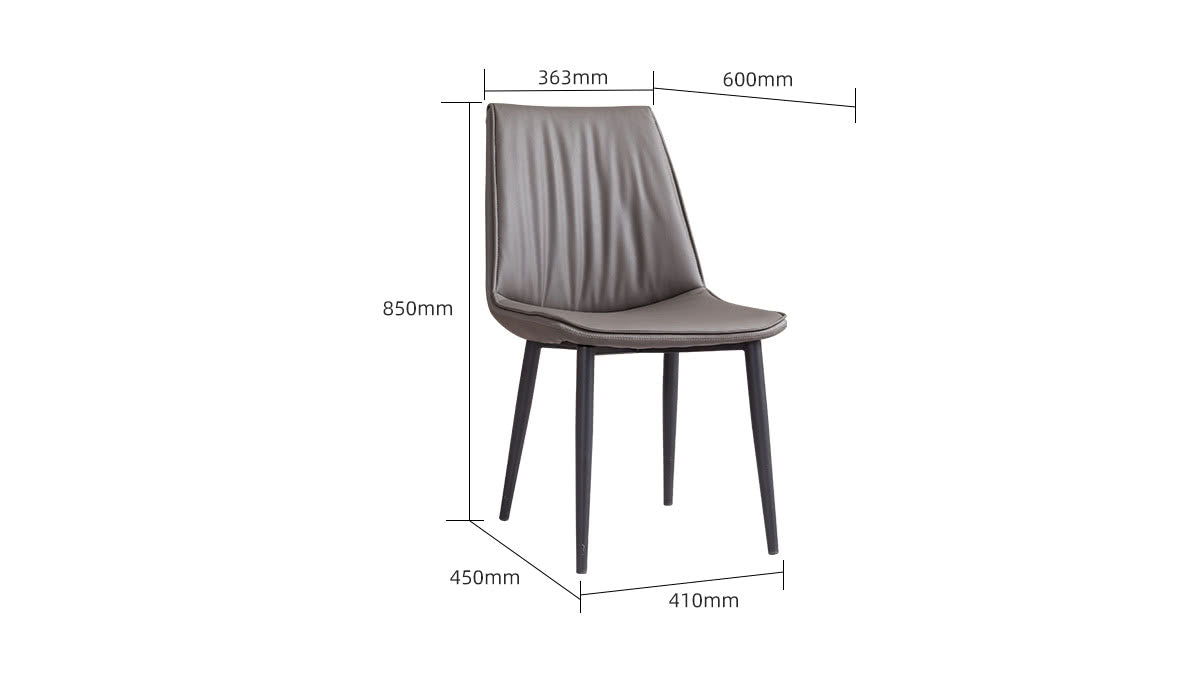 IN-Light Luxury Smoked Wood Dining Set
