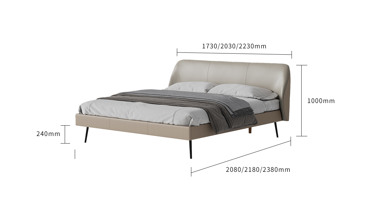 IN-Italian minimalist bed