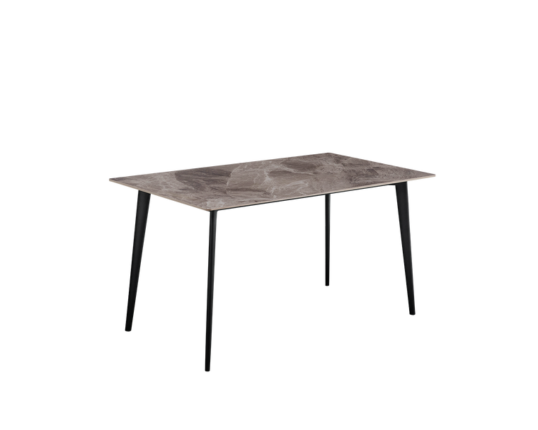 IN-Modern simple slate dining table and chair set