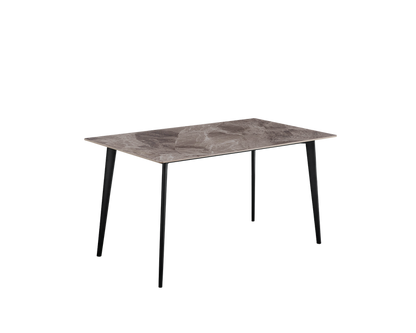 IN-Modern simple slate dining table and chair set