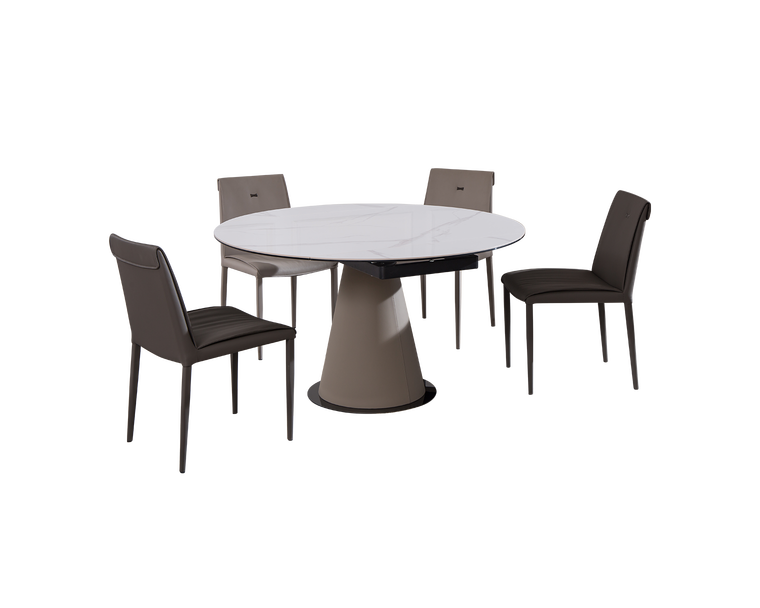 IN-Fashionable slate functional dining table and chairs set
