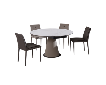 IN-Fashionable slate functional dining table and chairs set