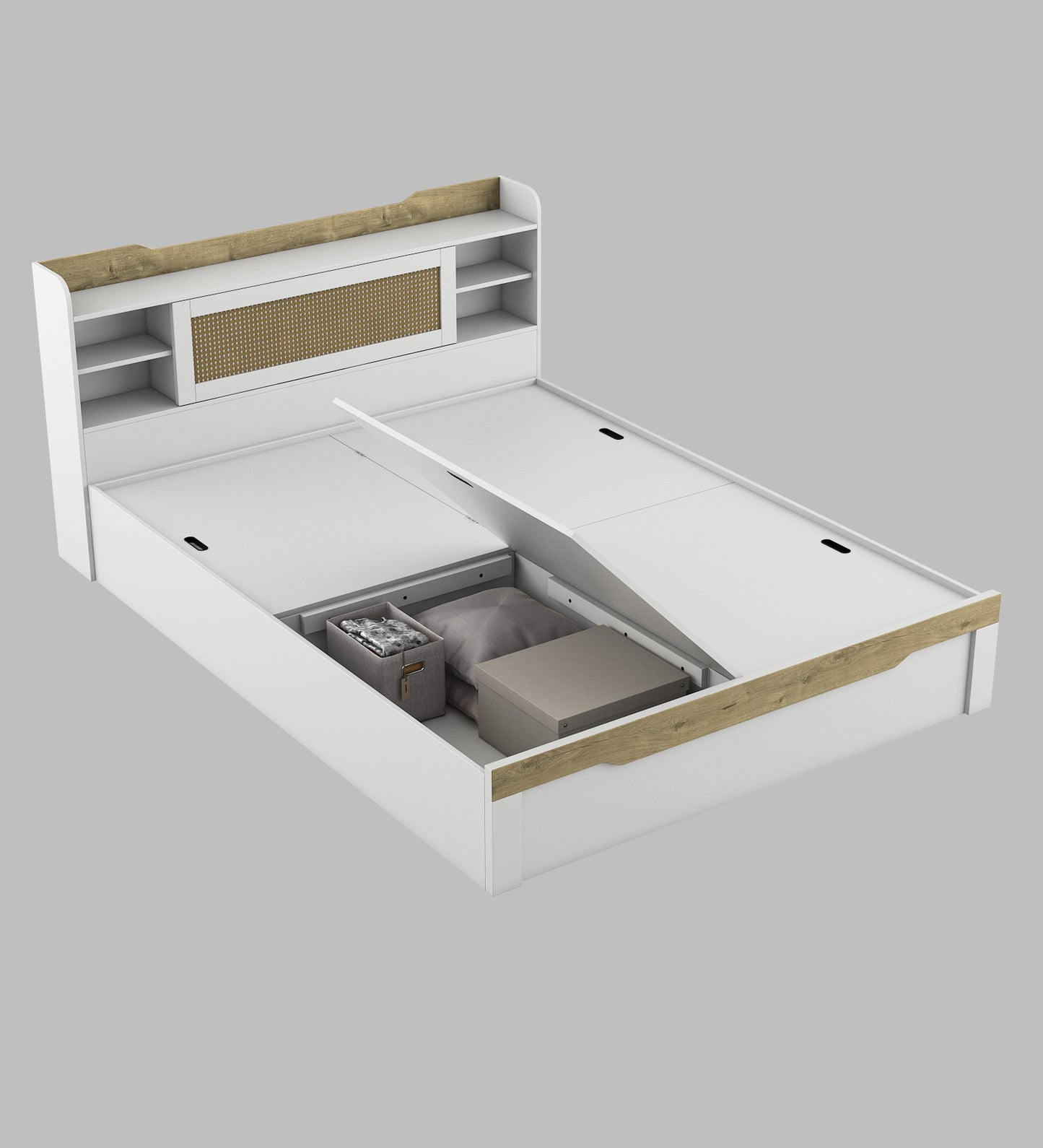 Lilly King bed with box storage