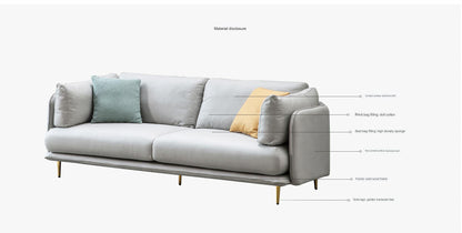 IN-Nordic Minimalist Technology Cloth Sofa 2 Seater