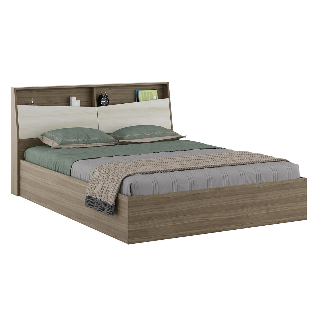 Martin King bed with 3/4th lift on storage