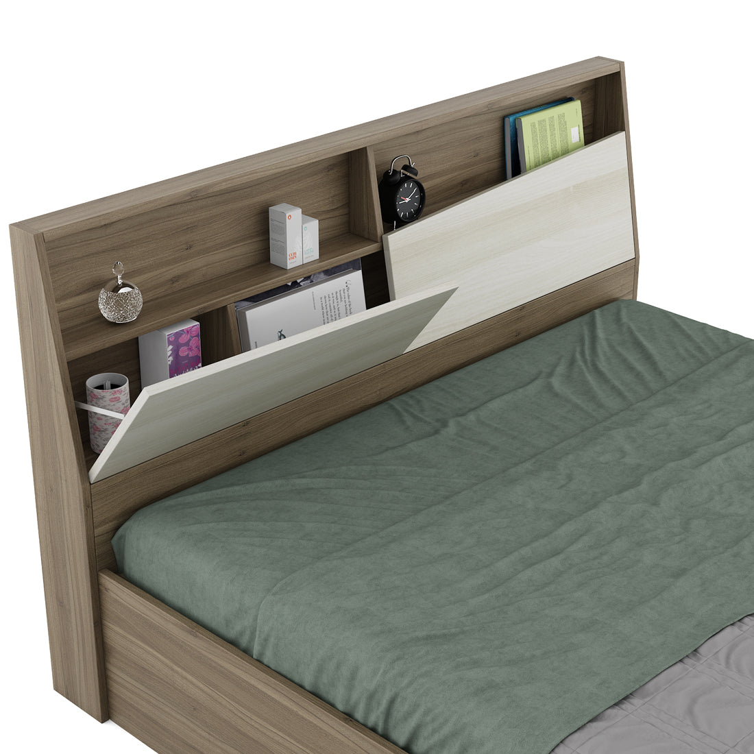 Martin King bed with 3/4th lift on storage