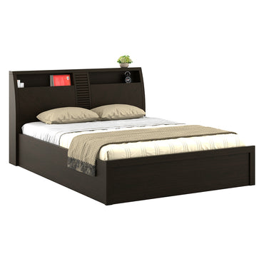 Monarch King bed with 3/4th lift on storage