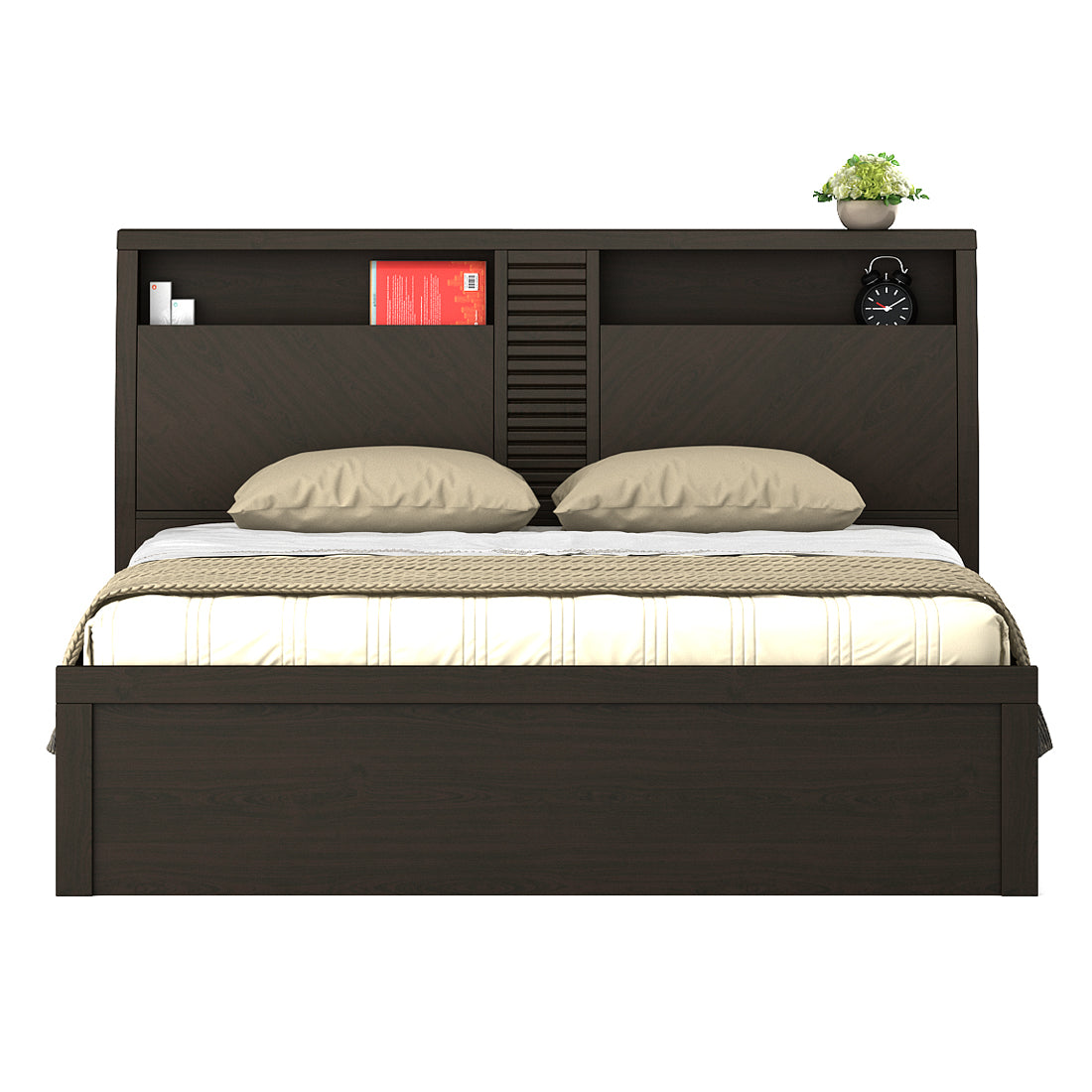 Monarch King bed with 3/4th lift on storage