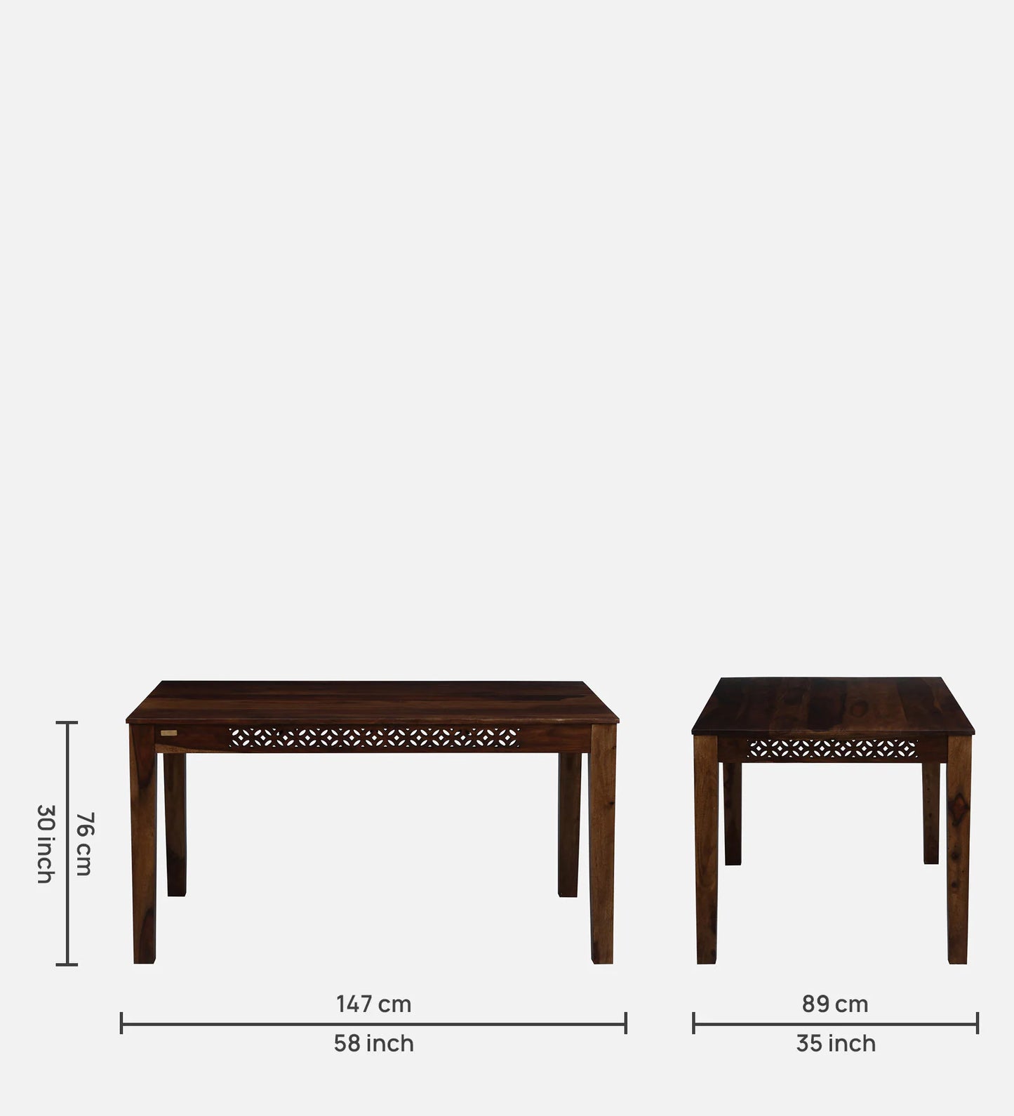 Nector 6 Seater Dining Set-Walnut