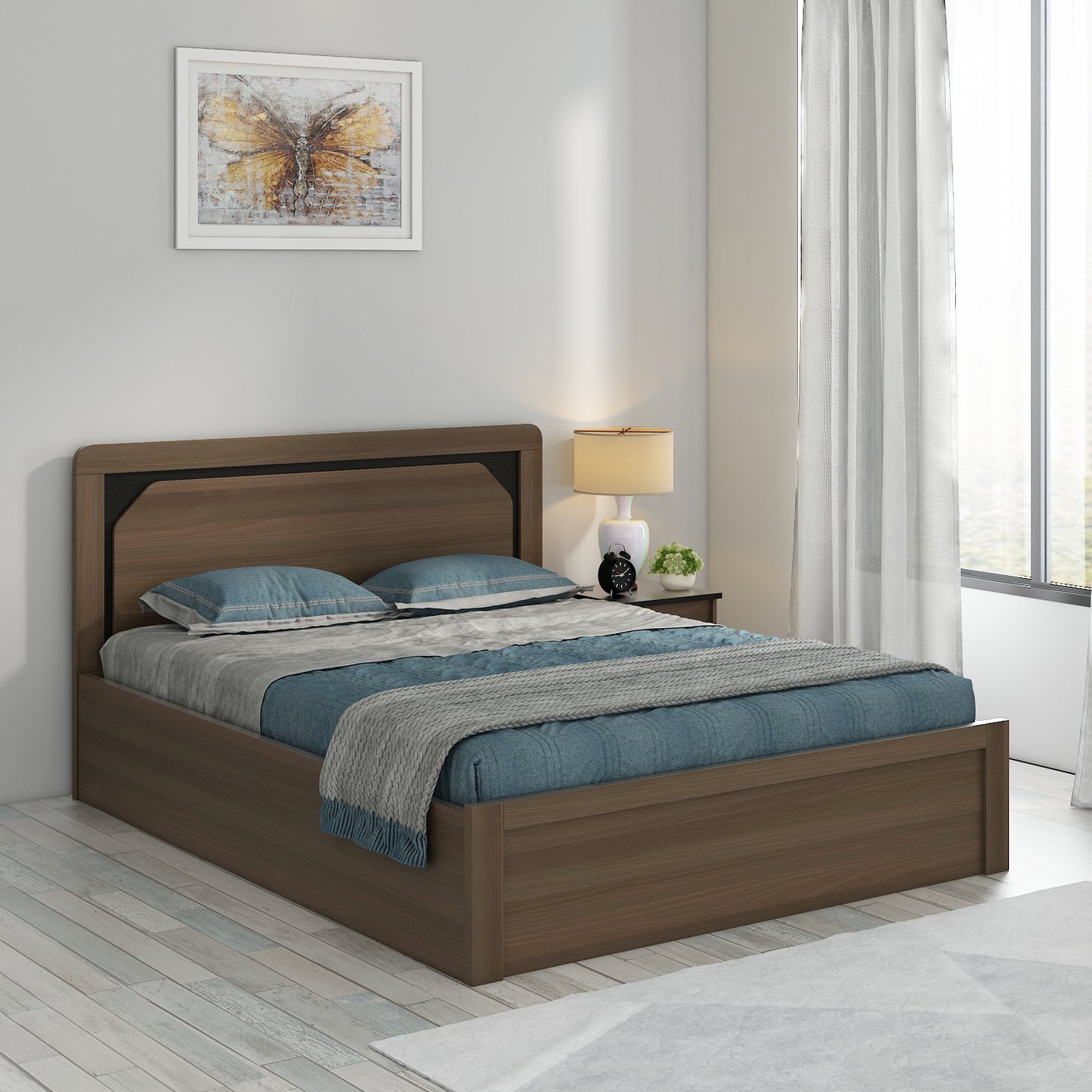 Roma King bed with 3/4th lifton