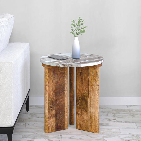 Taurus Marble Side Table