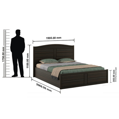 Verona King bed with 3/4th lift on Storage