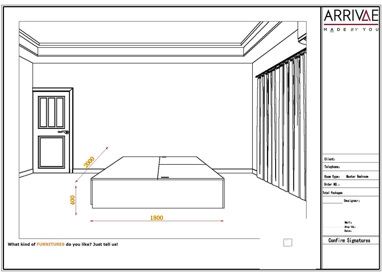 William Tatami Bed