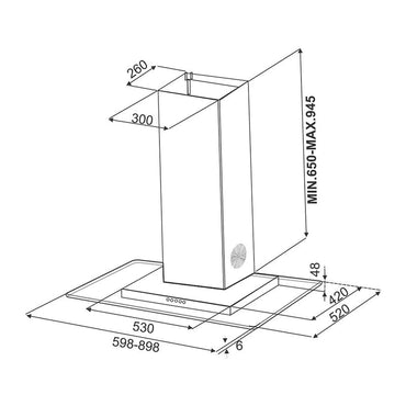 Hood Glassy 3D T2S2 LTW 90