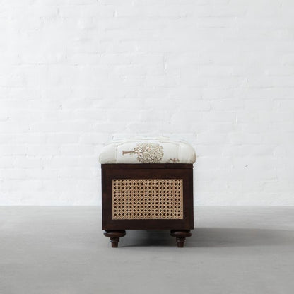 Rattan Storage Ottoman