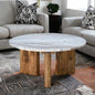 Athena Wooden Marble Table